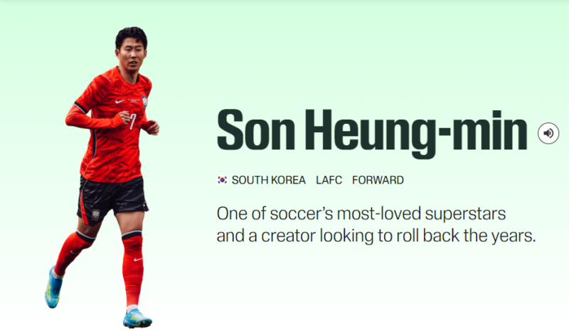 「韓国のサッカーの神」ソン・フンミン、米メディアが絶賛「世界で最も愛されるスーパースター」