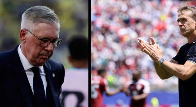 アンチェロッティは批判、ロペテギは新記録…W杯デビューの2名将、明暗分かれた「勝ち点1」の重み