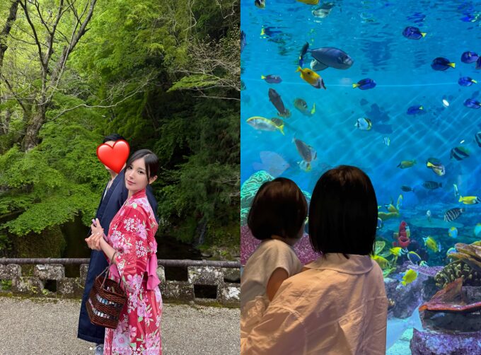 25歳で引退のキム・ソヒ、15歳年上の夫＆娘と日本旅行を満喫