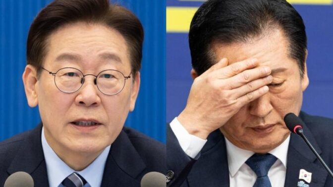 鄭清来氏、李在明氏の前で「90度」お辞儀…衝撃の光景が話題に