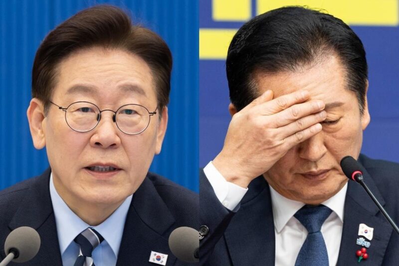 鄭清来氏、李在明氏の前で「90度」お辞儀…衝撃の光景が話題に