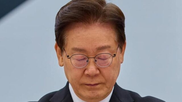 李在明氏、沈黙破り言及「支持率が急落している」