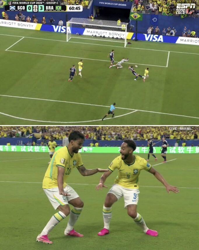 ヴィニシウス躍動＆ネイマール復帰！ブラジルがスコットランドを圧倒、3-0快勝でC組首位突破