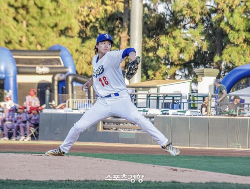 ドジャース傘下・張賢碩、6月の危機から完全復活！2戦連続の好投で計19奪三振の快投