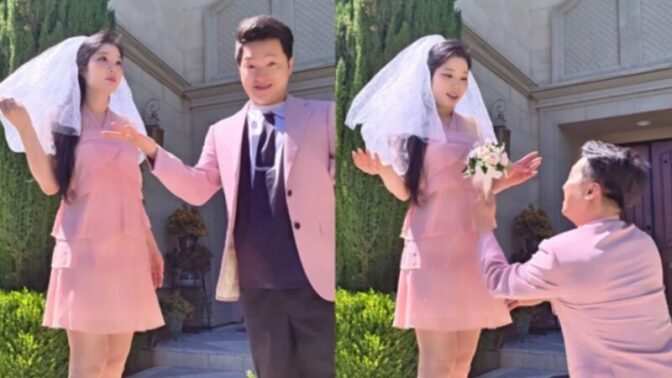 結婚前提の熱愛・梁河、年齢誤報を釈明「婚約者と同い年、新居を探す最中」