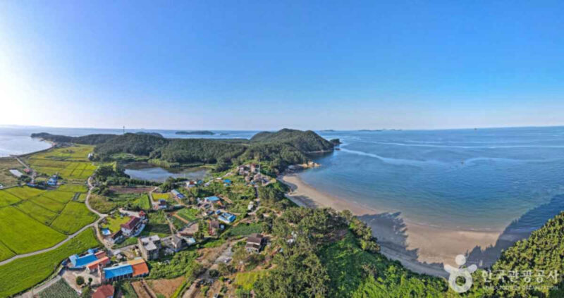 「潮が満ちれば陸の孤島に」1日2回だけ道が現れる、韓国・西海の神秘的な島