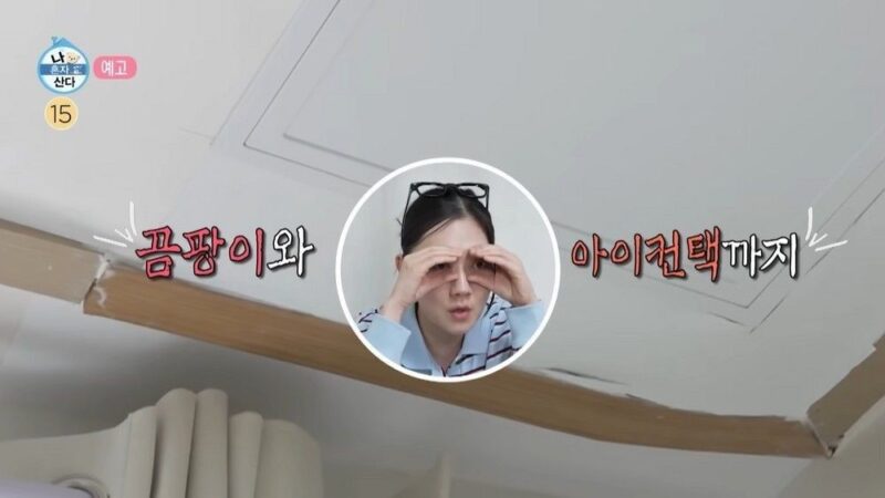 박경혜、波乱の6畳一人暮らし…「シンク水漏れ→天井落下」