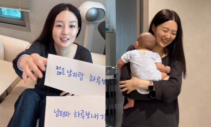 オ・サンジン♥キム・ソヨン、第二子とデートで笑顔「ミルク170ml飲んだ年下男子」