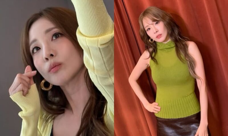 「38kg」サンドラパク、「ガリガリ」じゃなかった？ ボリューム満点ワンピース姿に驚き
