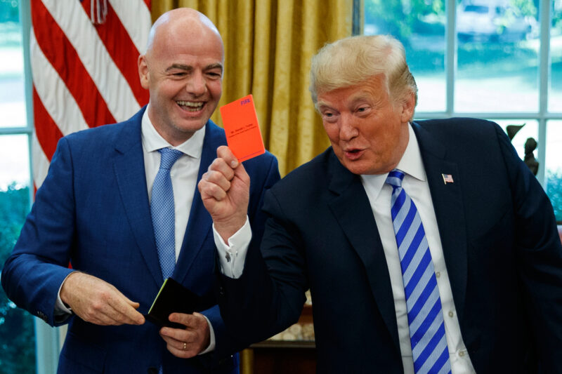 米国歌斉唱にトランプ氏がトロフィー授与も？「米国化」懸念されるW杯決勝の行方
