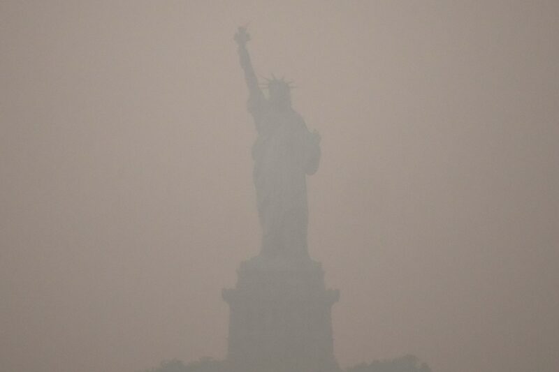 決勝地NY・NJを直撃「山火事の煙」で大気質警報 異例の事態に警戒感