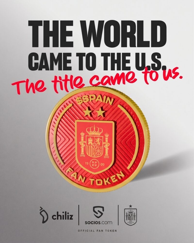 Chilizパートナーのスペインが2026年W杯優勝！ファントークン銘柄が世界を席巻