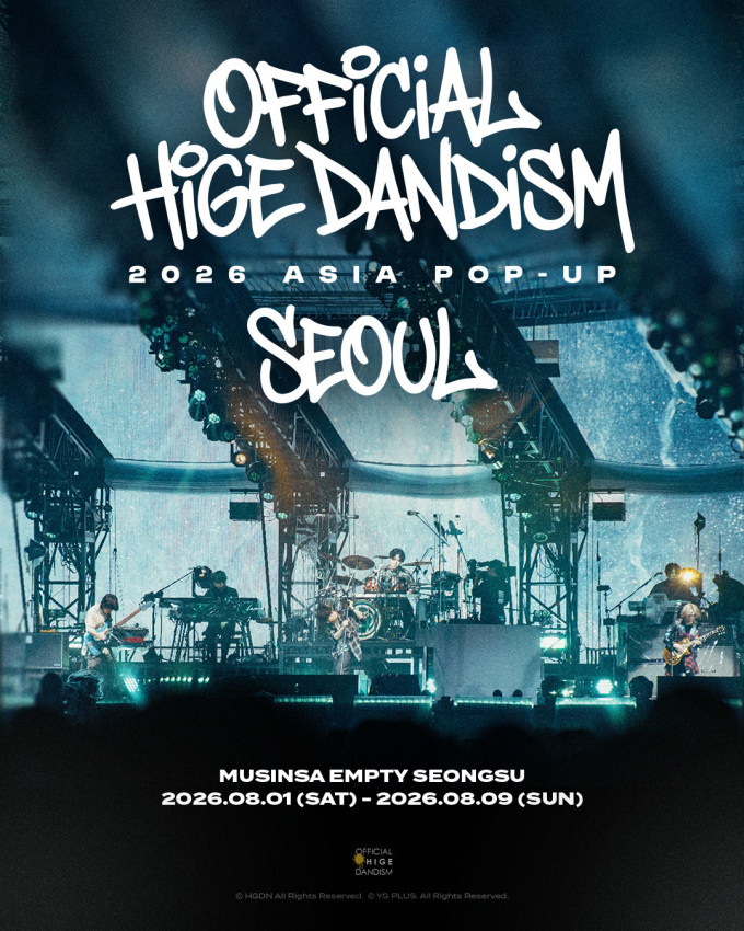 「日 대표밴드」 Official髭男dism、ソウル公演記念のポップアップストア開催へ