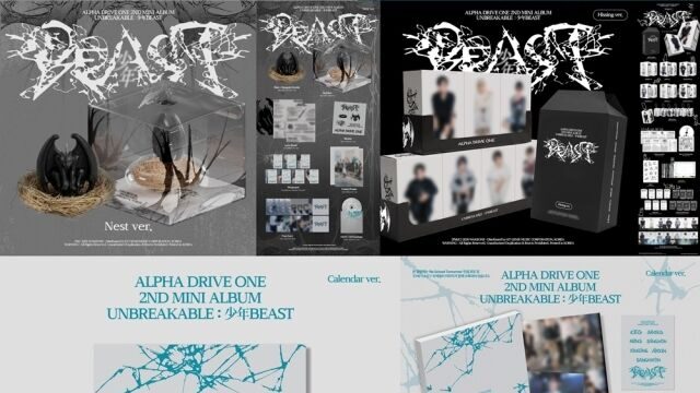 ALPHA DRIVE ONE、ミニ2集『UNBREAKABLE : 少年BEAST』予約販売スタート！多彩なバージョンで期待感アップ