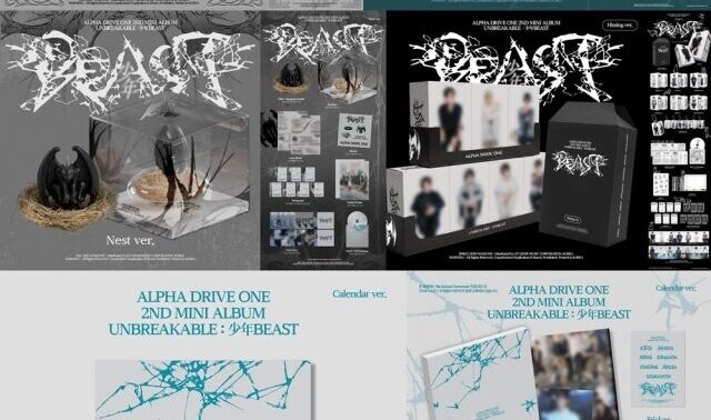 ALPHA DRIVE ONE、ミニ2集『UNBREAKABLE : 少年BEAST』予約販売スタート！多彩なバージョンで期待感アップ
