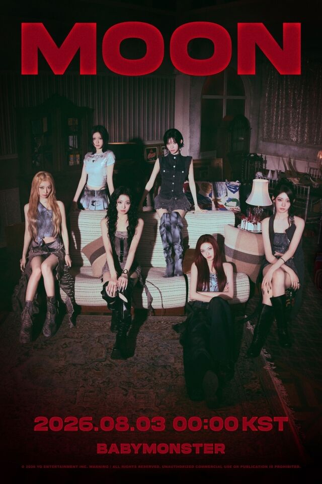 BABYMONSTER、新曲「MOON」ミステリアスな団体ビジュアル解禁！カムバックへ期待最高潮