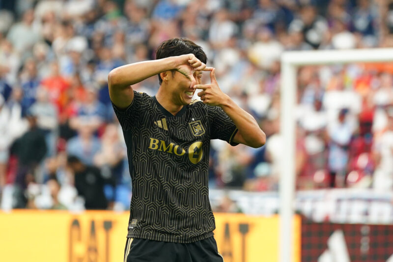 【MLS】絶好調ソン・フンミン、怒涛の4試合連続ゴール炸裂!首位バンクーバーとの大一番で値千金の先制弾(前半終了)