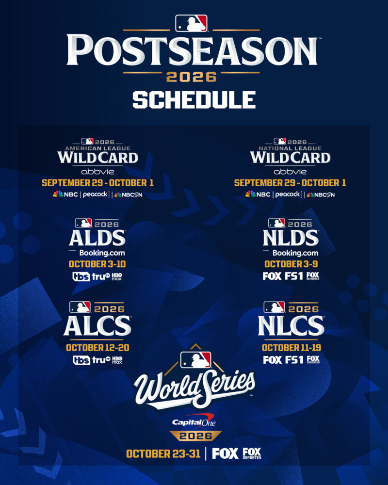 2026年MLBポストシーズン日程発表!ワールドシリーズ決着はハロウィーンか