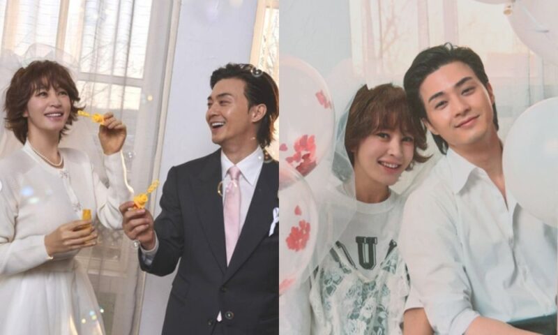 タキシード→ベール姿で満面の笑み…キム・ヘス＆キム・ジフン、ウェディング写真公開「夫婦ケミ最高」