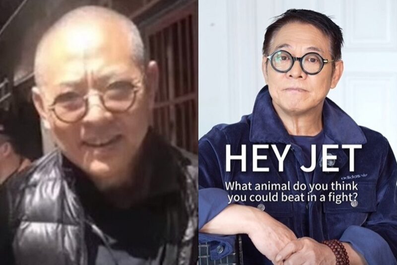 「63歳」ジェット・リー、死亡説から1年…ふさふさ黒髪＆セルフレーム眼鏡で別人級の変貌を遂げた姿が話題に