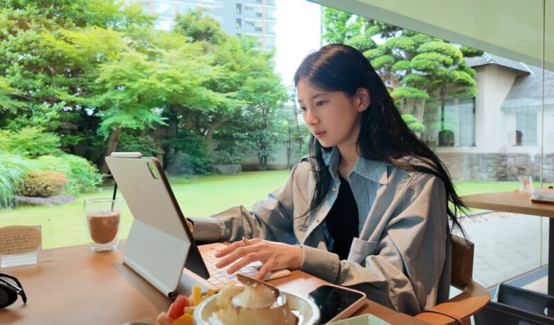 人気女優、日本でのゆったりとした日常…8分間無言でも視線釘付け