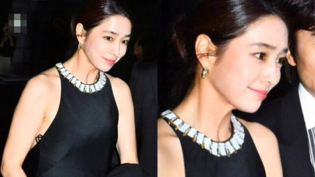 「イ・ビョンホン♥」イ・ミンジョン、ドレスのハプニングにも超クール！「あちゃ、ストラップが出ちゃった」とお茶目な自虐が話題に