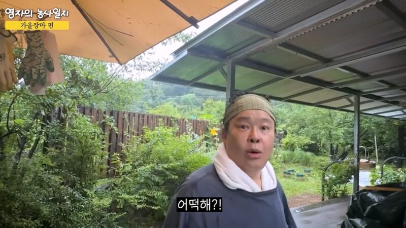 “26년 야심작인데”…이영자, 가을장마 피해→쑥대밭 된 텃밭에 ‘한숨’ 