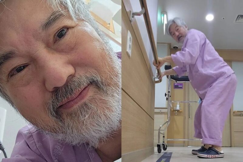 元俳優・韓志日、頸椎手術43日目で両足で立ち上がる「感動の瞬間」