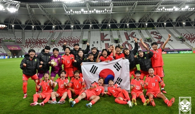 U-20女子韓国代表、崖っぷちから劇的逆転勝利で決勝トーナメント進出！次はアルゼンチンと8強を懸け激突