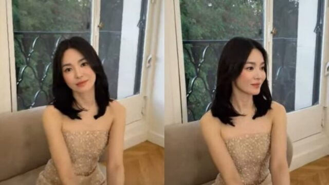 ソン・ヘギョ、年齢を感じさせない美貌が話題に！ドレス姿からメイク風景まで公開