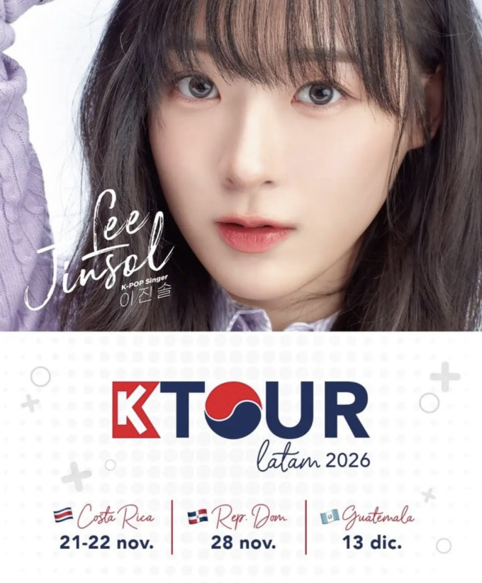 元APRILイ・ジンソル、中南米3カ国ツアー「K-Tour LATAM 2026」開催決定