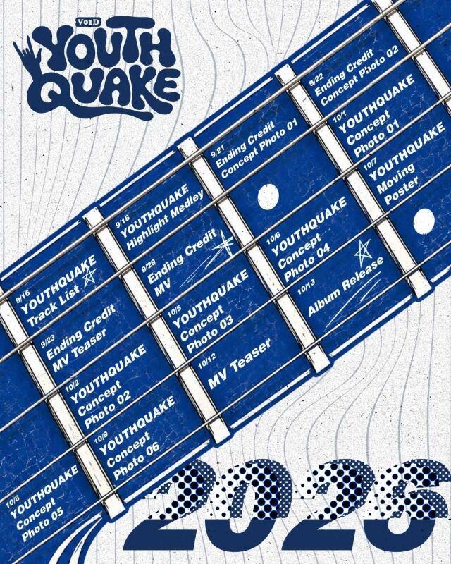ボーイド、10月13日 リターン！ミニ2ndアルバム『YOUTHQUAKE』スケジュール公開