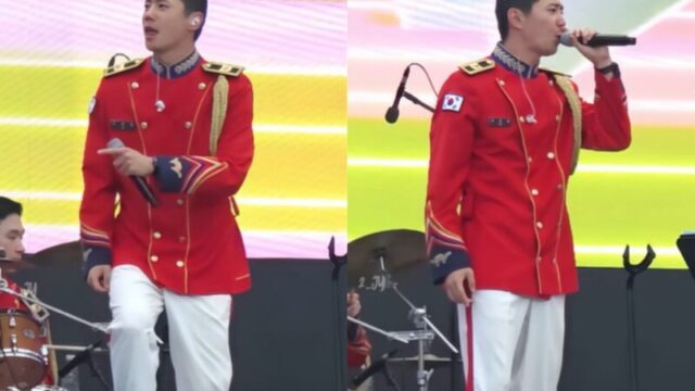 軍服務中のイ・ジュニョン、地域の祭りで歌声を披露！ふっくらした近況と変わらぬプロ意識が話題に