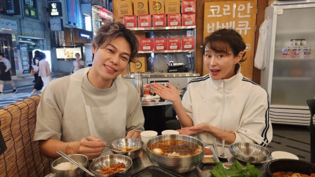 ソウル・狎鴎亭で堪能する韓国焼肉の真髄：ジュンキと渡辺が体験した「ソンシネサムジャンチプ」の魅力