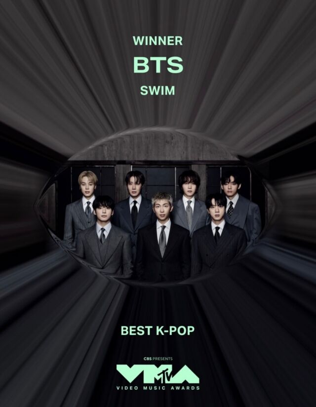 BTS、MTV VMAで大賞を含む3冠達成――「今回の受賞は特別。ARMYに感謝」
