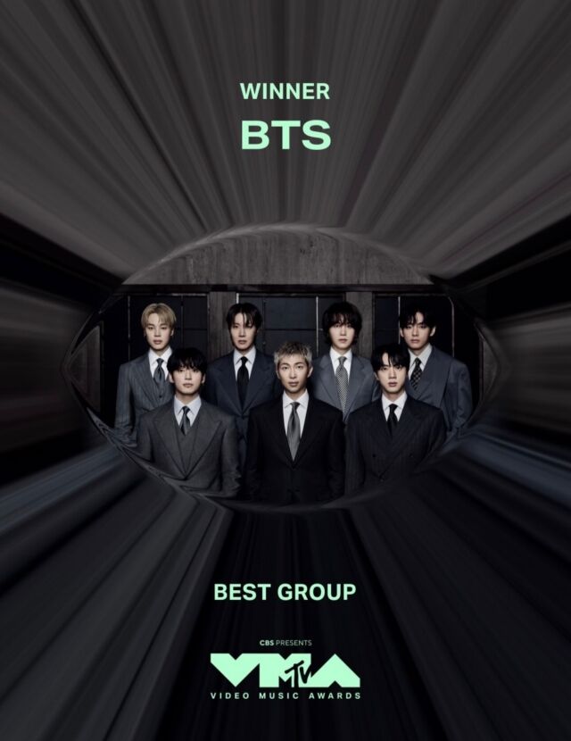 BTS、MTV VMAで大賞を含む3冠達成――「今回の受賞は特別。ARMYに感謝」