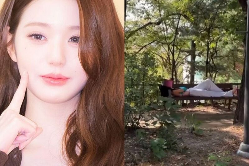 IVEチャン・ウォニョン、山中の運動施設でまさかの居眠り？奇抜な「生活密着型ヒーロー」姿が話題に