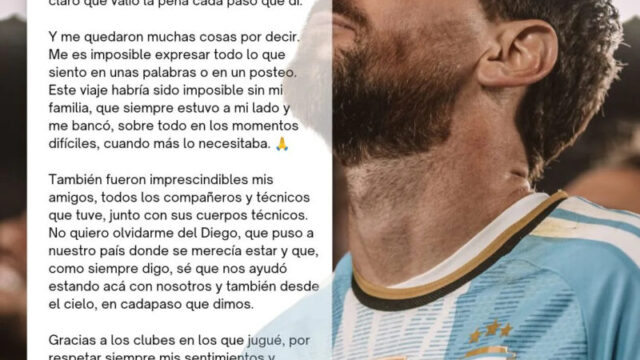 リオネル・メッシがアルゼンチン代表引退、ラストマッチで有終の美…宿敵ロナウドも敬意「永遠の歴史を作った」