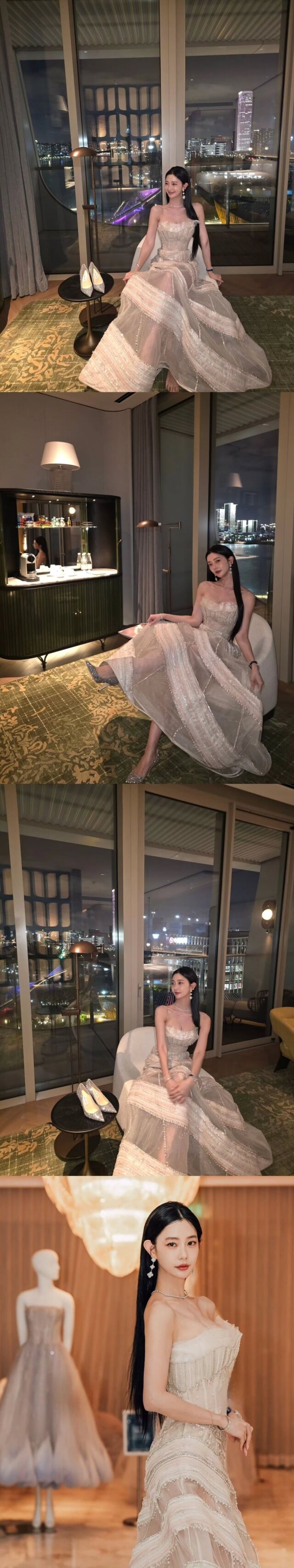 クララ、ドレスより目を引く鋭いVライン…ガラリと変わった美ビジュアル