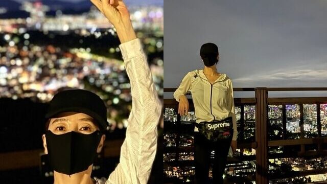 キム・ヘス、深夜の南山でキャッチされた圧倒的なプロポーションに視線集中