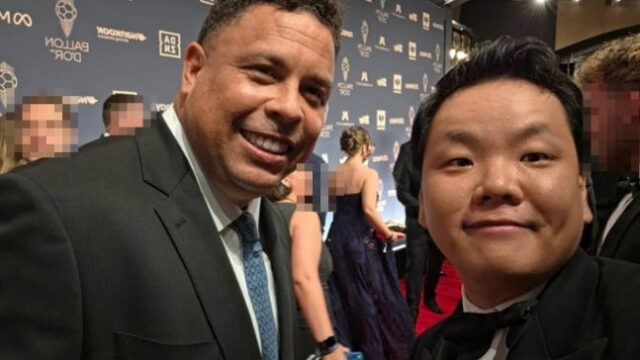 人気YouTuberクァク・チューブ、バロンドール授賞式で伝説ロナウドとの2ショットを公開