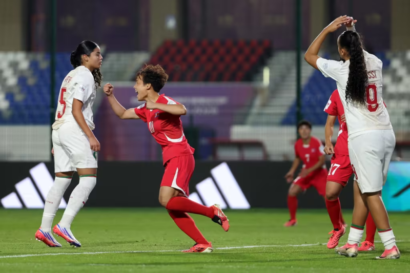 U-17女子W杯で北朝鮮が快勝、開催国モロッコを6-0で下し準々決勝へ